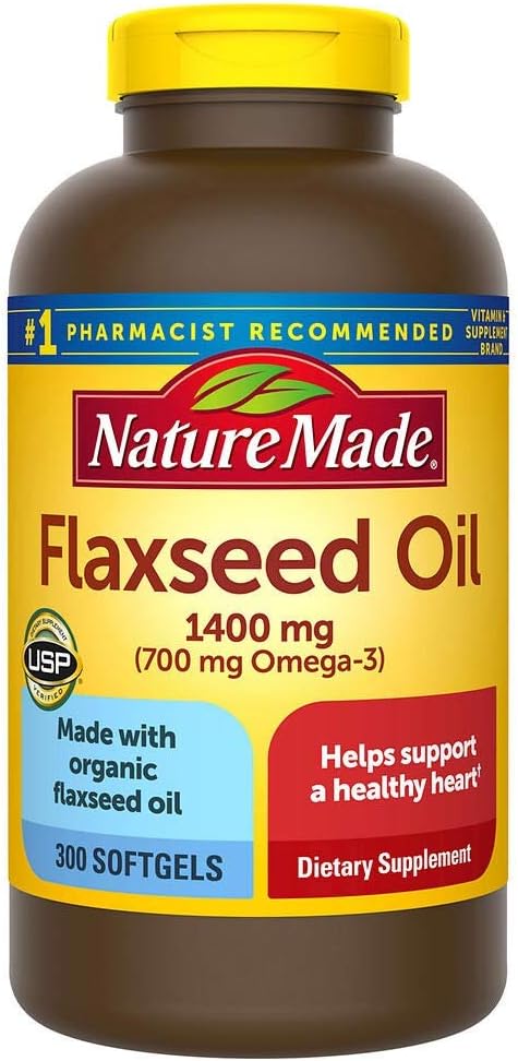 性質は有機性亜麻仁油1400のmg Omega-3 700のmg 300のSoftgelsを作りました