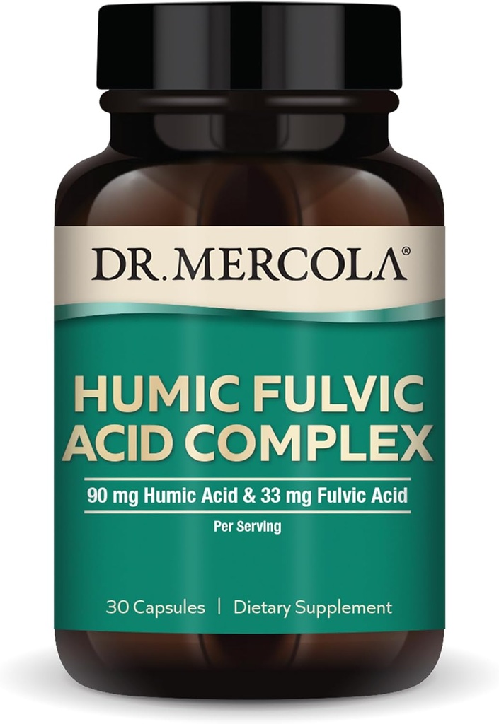Dr. Mercola Humicフルヴィク酸コンプレックス - Gut Health Support - Aids Occasional Bloating & Indigestion - また、免疫、脳および細胞の健康をサポート - 非GMO&グルテンフリー - 30カプセル(30サービング)