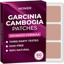 MONIER GarciniaのCambogiaパッチ(60のパック)-女性と男性のための100%の自然なパッチ-B12及びカリウムと-エネルギー、焦点及びボディ サポート-高められた方式