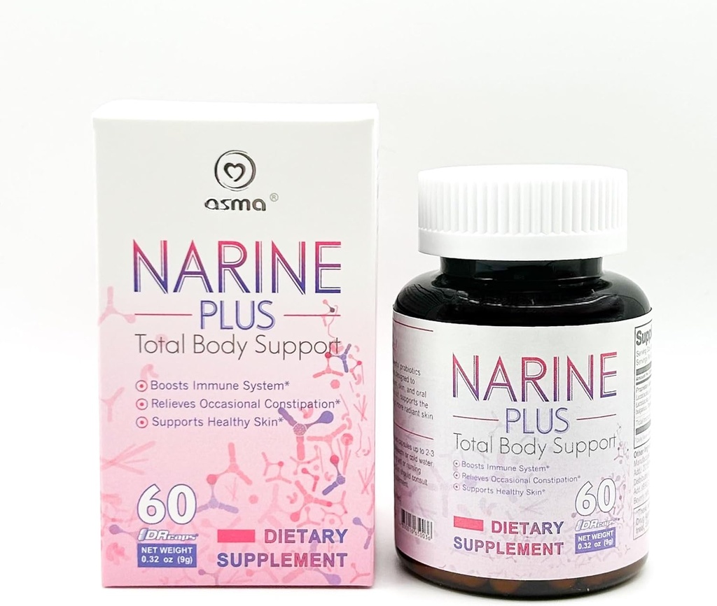 Asma Narimaxプラスプロバイオティックサプリメント60カプセル