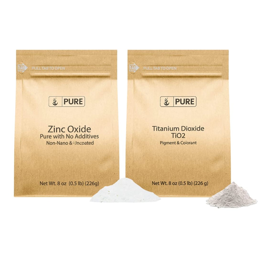 純粋な元の原料の日焼け止めの束、(8 oz)亜鉛酸化物、二酸化チタン、皮の金庫、太陽保護剤