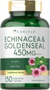 Carlyle Echinacea ゴールデンシール カプセル | 150 カウント | ベジタリアン・非GMO・グルテンフリー・グルテンフリー