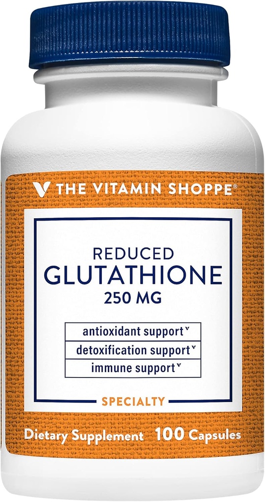 ビタミンのshoppeはグルタチオンの酸化防止剤- 250 MG (100カプセル)を減らしました