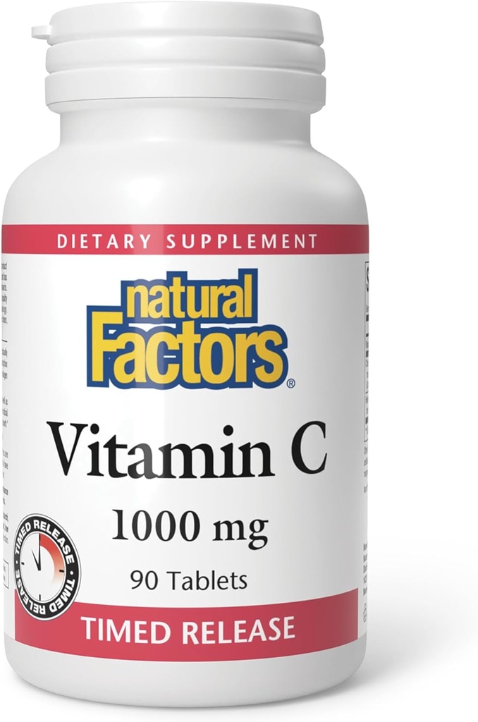 Natural Factors - Vitamin C 1000mg Time Release, Potent Antioxidant Protection, 90 Tablets
