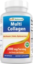 女性及び人のための最もよい自然な多コラーゲンの丸薬2000mg -タイプI II III V X、Biotin、Hyaluronic酸及びビタミンCが付いている毛皮および釘のための加水分解されたコラーゲンのペプチッドカプセル