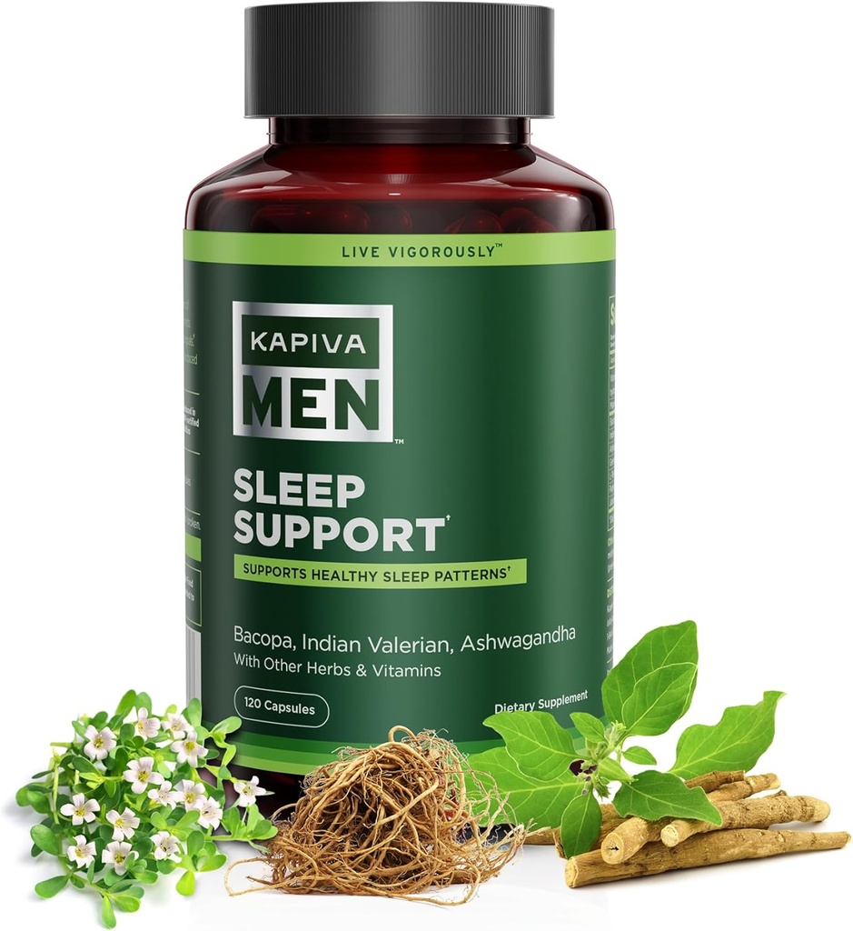 Bacopa、Valerian、Ashwagandhaおよび他のハーブおよびビタミンの睡眠サポート補足、健康な睡眠パターン、60日の供給、120のカプセルを支えて下さい