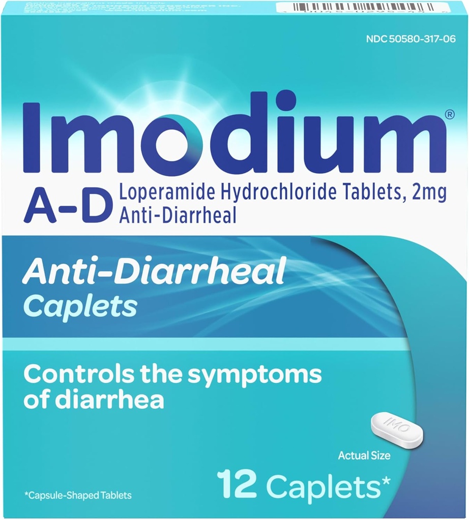 ImodiumのLoperamideの塩酸塩、12の計算が付いているADのDiarrheaの救助の小冊子