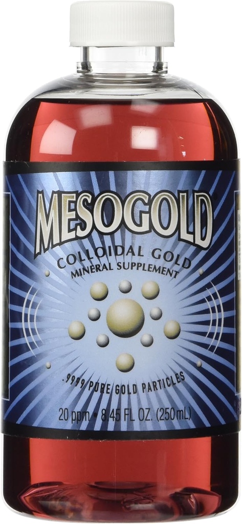 MesoGold® 20 ppmのコロイドの金250 mL/8.45 Oz