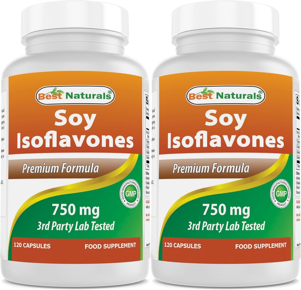 ベストナチュラルズ大豆イソフラボン750mg 120カプセル(120カウント)