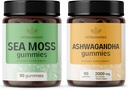 HERBAMAMA海苔とAshwagandhaキット - 1600 mgの海苔の束とBradderwrack&Ashwagandhaルートガミー - ビーガン、非GMO、ゼラチンフリー - 2パック
