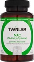 Twinlab N アセチル システイン (Nac) - 男性と女性のための抗酸化サプリメント - 600 mg、60 カプセル