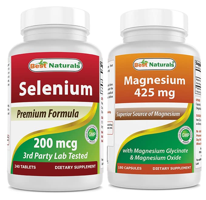 Selenium 200のmcg及びマグネシウムのGlycinate 425のmg