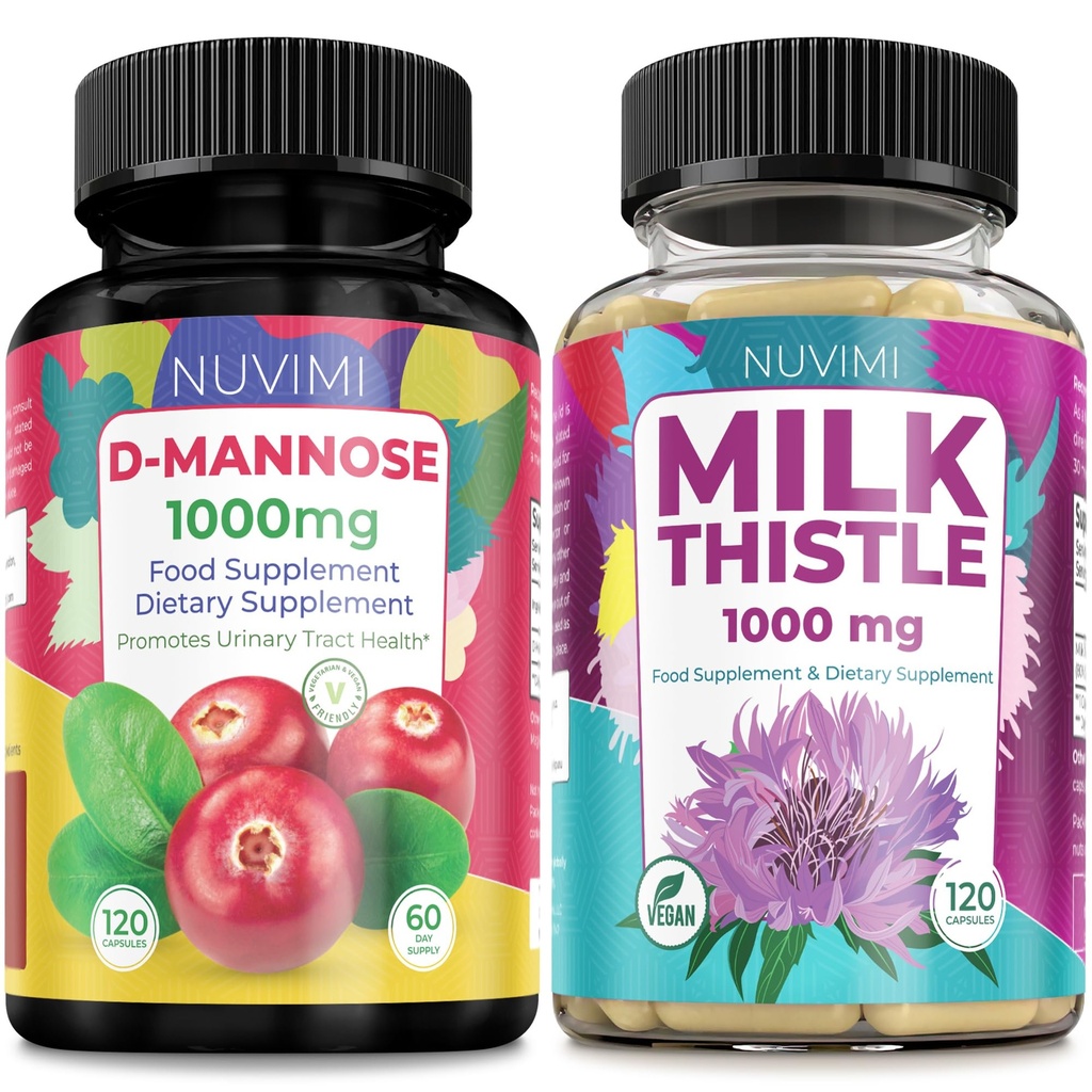 DのMannose 1000のmg及びミルクのこの薬1000のmg 120のカプセルそれぞれ