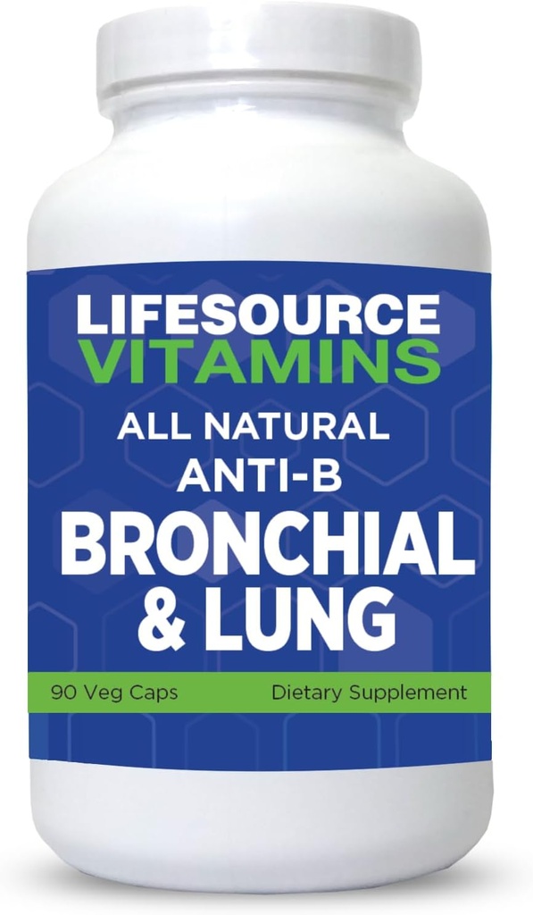 ライフソースビタミンすべての自然なアンチBronchial&Lungサポート - 14すべての天然成分 - 90カプセル - プロプリエタ式