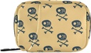 SkullsとBones Pill Box 7 Day Pill Case Travel Pill Organizer Bag with Zipperポータブルウィークリーケース ビタミンサプリメントホルダーのコンパクトサイズ