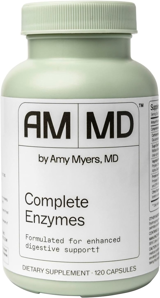 Amy Myers MD の完全な酵素 - Gut の心配及び消化器の健康サポート補足 - 毎日の健康な微生物サポート栄養物の補足 - 120 のカプセル