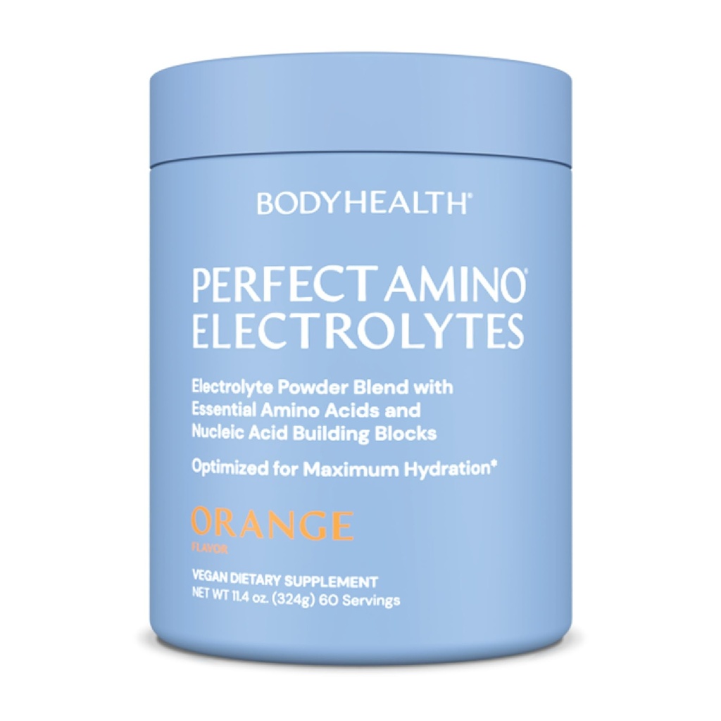 ボディPerfectHealthのパーマノの電解物の粉砂糖無し、ケトの砂糖の自由な留め具の飲み物の組合せ、トレースの鉱物が付いている水和の粉-オレンジ- 60のサービング