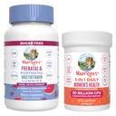 MaryRuth Organics Prenatal Postnatal Multivitamin Gummies (いちご) & Women's 3-in-1 Daily Probiotic Capsules | Clean Label Project Verified® | Breastfeeding & Gut Health | ヴィーガン、非GMO
