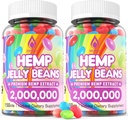 HempTotally(2パック) ストレス2,000,000のプレミアム麻のサプリメントのための麻のゼリー豆は、睡眠を改善し、気分をブースト - 300 Cts