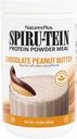 Natures Plus SPIRU-TEIN - チョコレートピーナッツバター - 1.2 lbs、Spirulina Protein Powder - 17 サービング