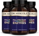 Dr. Mercola フルスペクトラム酵素 - 22 の異なる酵素 - サポート消化 & 免疫の健康 - 消化炭水化物、脂肪、タンパク質を消化するのに役立ちます - 非GMO、グルテンフリー&大豆フリー - 90 カプセル(3パック)