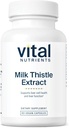 Vital Nutrients Milk Thistle Extract 250mg | ビーガンミルク 肝機能とデトックスのこのサプリメント | グルタチオン生産のための抗酸化支援 | グルテン, 酪農, 大豆フリー | 非GMO | 60カプセル