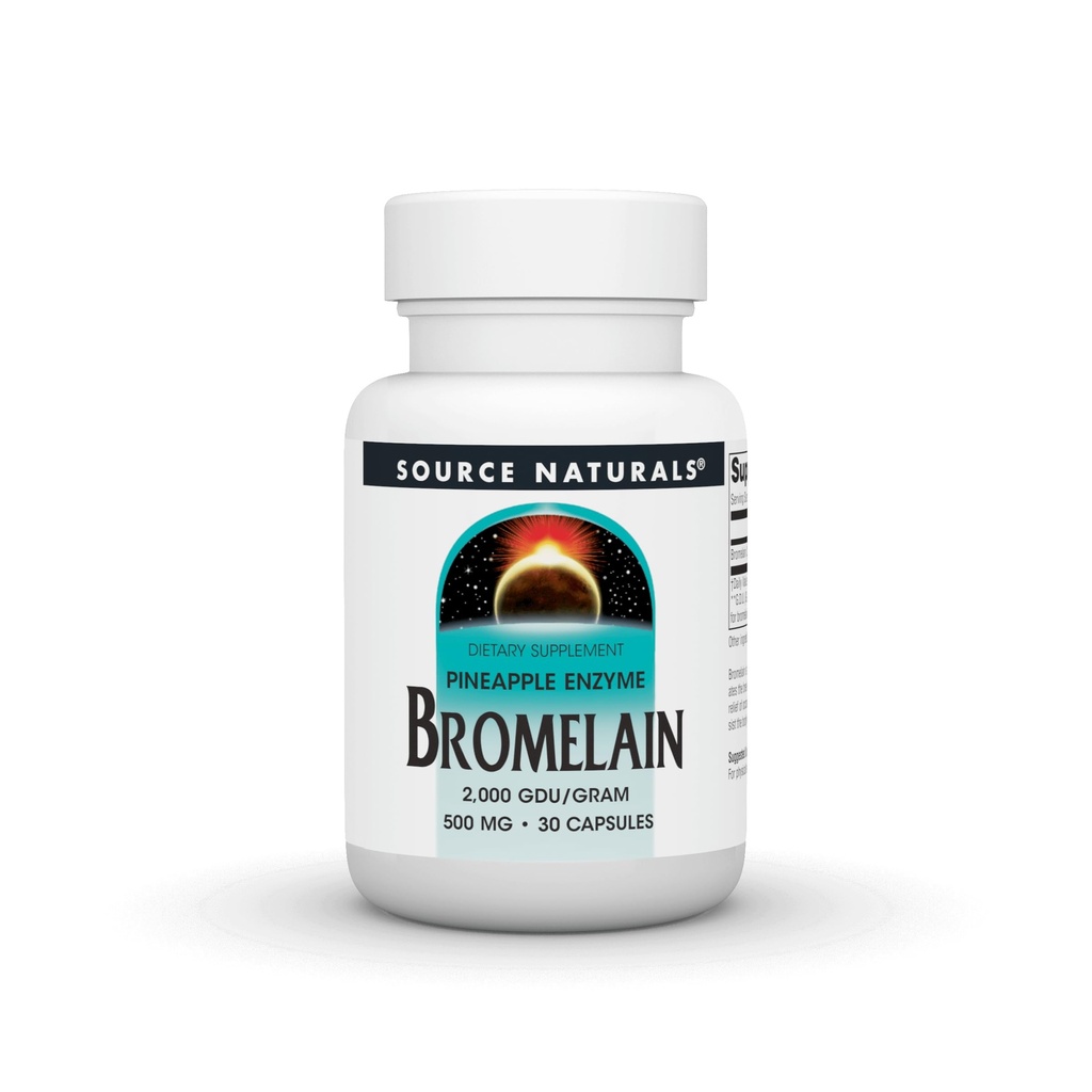 源の自然なパイナップルの酵素Bromelain - 2,000 GDU/GRAM - 500mg - 30のカプセル