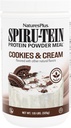 ネイチャーズプラス SPIRU-TEIN シェイク - クッキー&クリーム - 1.15ポンド、スピルリナプロテインパウダー - 植物ベースの食事の交換、ビタミン&ミネラルエネルギー - ベジタリアン - 15サービング