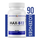 今すぐ老化を停止 - MAX-B12 Lozenges 1000 MCG - ビタミンB12 1000mcg - 免疫サポート、自然エネルギーと脳サポートサプリメント - ストレス救済規則をサポート - 自然な睡眠補助金 - 90 Lozenges