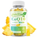 CoQ10のグミー、コエンザイムQ10の補足200のmg、細胞エネルギーおよび免疫の健康、完全菜食主義者、グルテンフリー、パイナップルの味、60の計算のための高い吸収のCoQ10の補足
