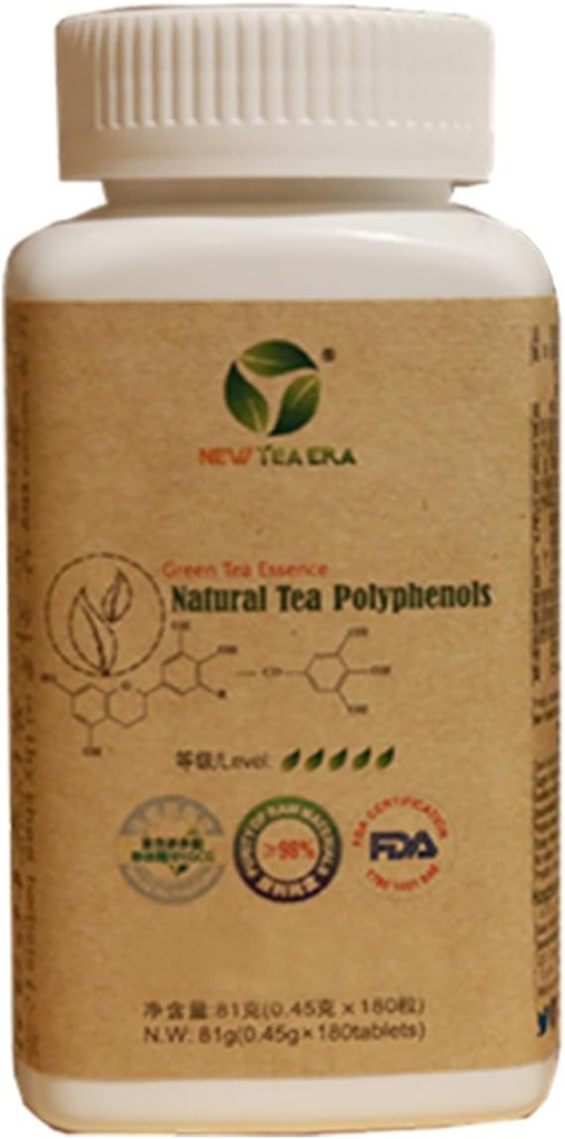 緑茶エキス98%の茶ポリフェノールのタブレット、酸化防止および免疫サポート、単一のびん180のタブレット