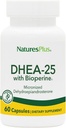 Natures Plus DHEA-25 with Bioperine - 60カプセル - グルテンフリー - 60のサービング