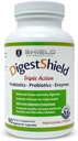 DigestShield® プロバイオティック&プレバイオティックサプリメント+消化酵素、Bloat、安全なダイジェスト酪農場、グルテン、加工食品をビート、チトサン、90メートルの供給で脂肪吸収を削減