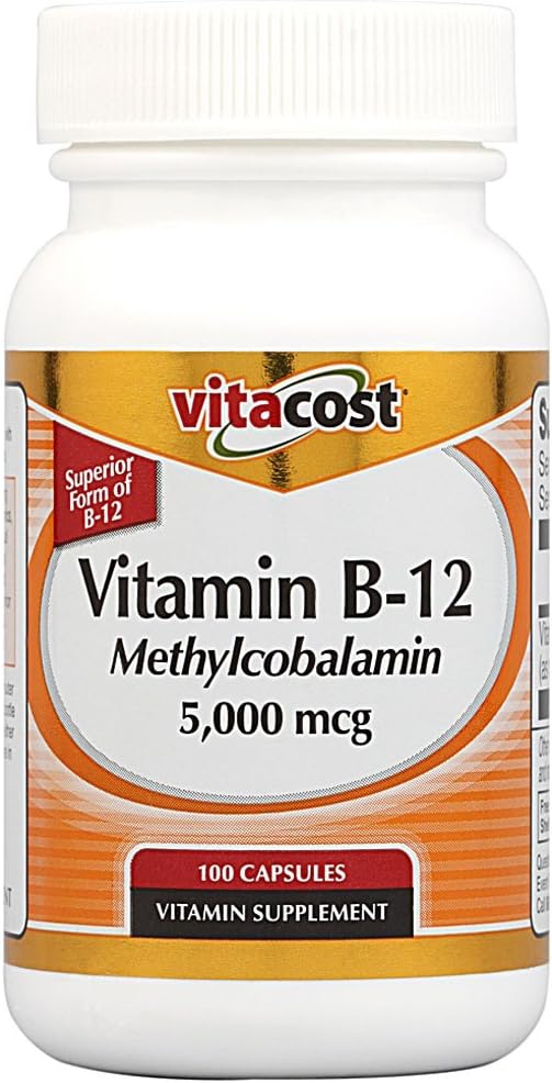 VitacostのビタミンB-12のMethylcobalamin - 5000のmcg - 100のカプセル