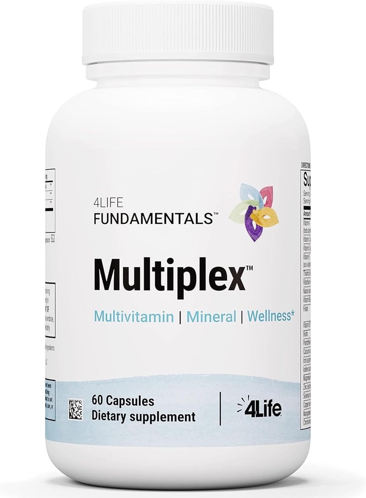 4Life Multiplex, 21 Essential Vitamins and Minerals, Supports Health and Immune System with Vitamins A, B, C, Zinc, Biotin and More - 60 Capsules