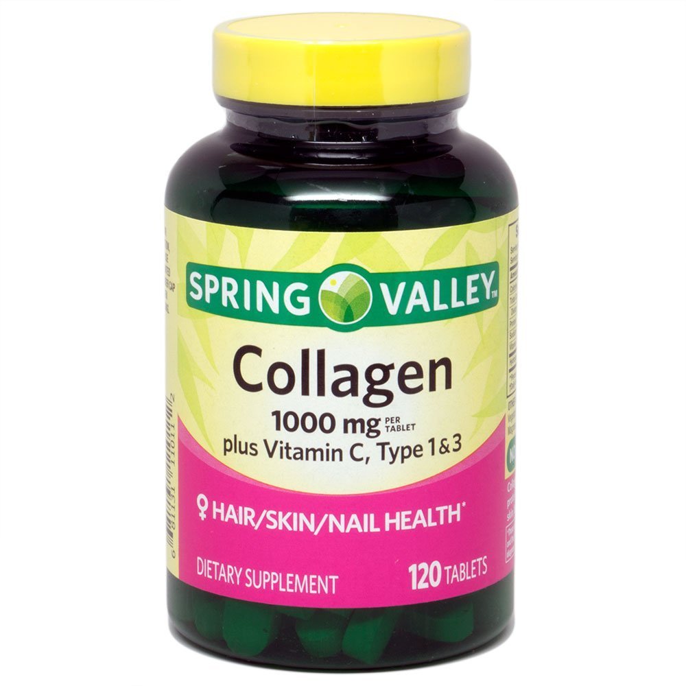 ビタミンC、タイプ1及び3、等によって120ctごとのばねの谷のコラーゲン1,000mg