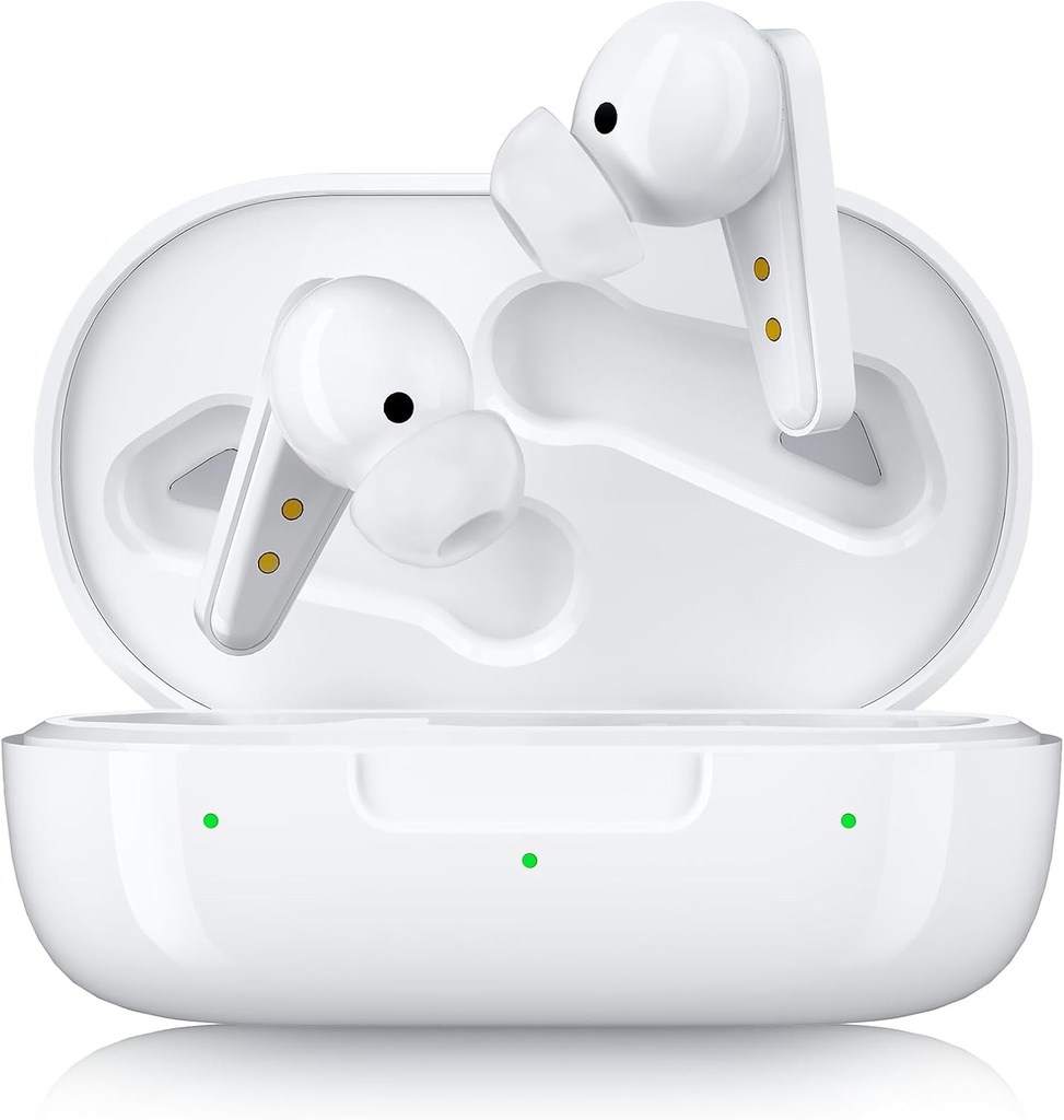 Kingwell OTC補聴器充電式、スマートアプリ、真の音質、32 DSPチャネルノイズキャンセレーション、ミルドから重度の難聴、ホワイト