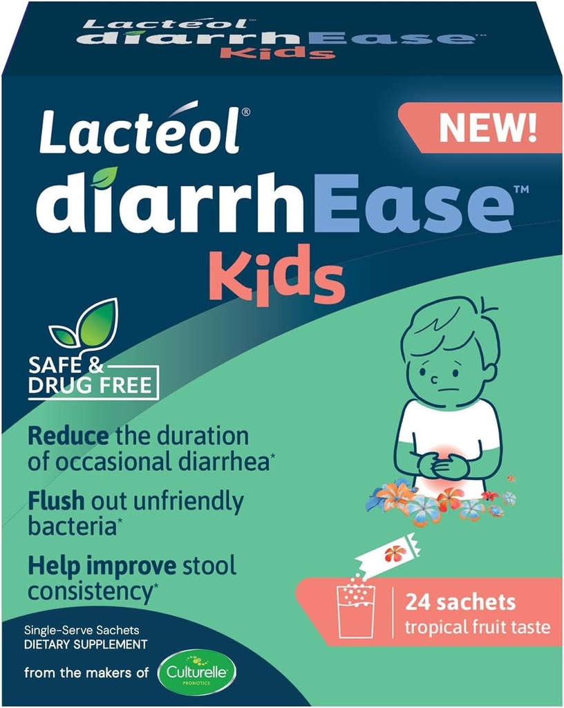 diarrhEase Kids - あなたの子供の体と自然に働く、あなたの子供の体と24のカウントとOccasional Diarrheaの仕事の持続期間を短くする安全で、薬物無料で、臨床的にテストされたpostbioticの緊張