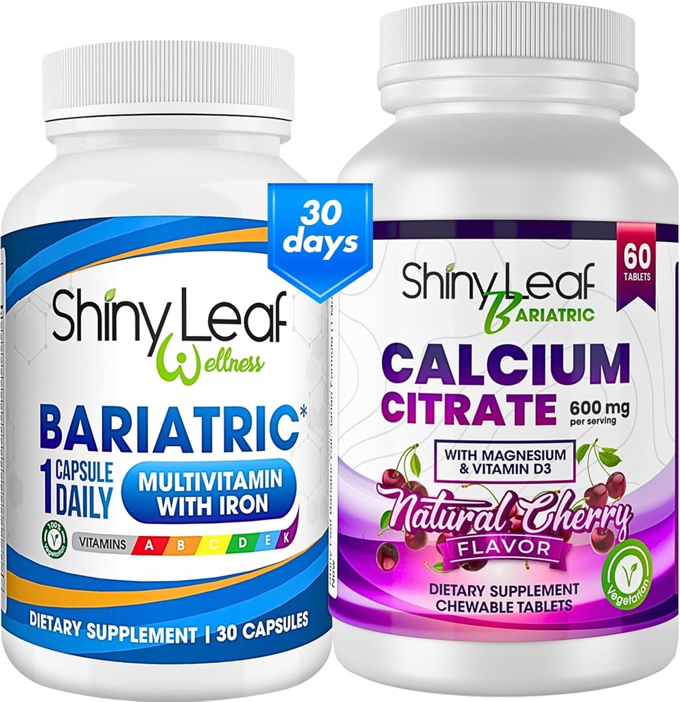 ガスカルバイパスおよび袖を含むポストのBariatricの外科のための鉄の1日およびチェリーのChewable Calciumのクエン酸塩が付いているBariatric Multivitamin (1か月)