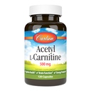 カールソン - アセチルL-カルニチン、500 mg、認知健康、脳機能&エネルギー生産、120カプセル