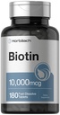 ホバハチ ビオチン 10000mcg | 180 速い分解錠 | 女性・男性向け | 美容サプリメント | ベジタリアン・非GMO・グルテンフリー