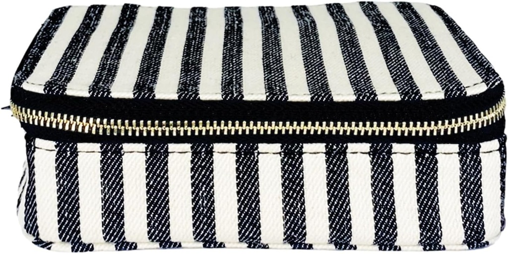 バッグオールデイリートラベルピルオーガナイザー | 薬用ピルケース | 薬用オルガナイザー | ビタミン用容器 | ストライプ