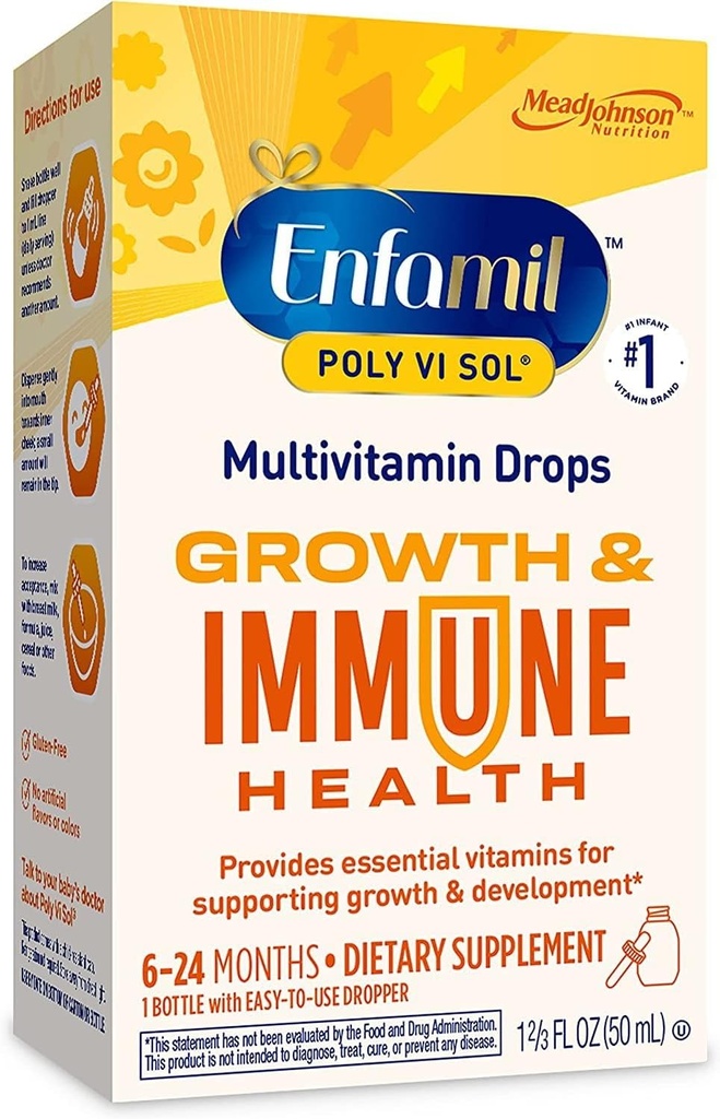Enfamilの多紫外線SolのMultivitaminの補足の低下- 1.66のoz、3のパック