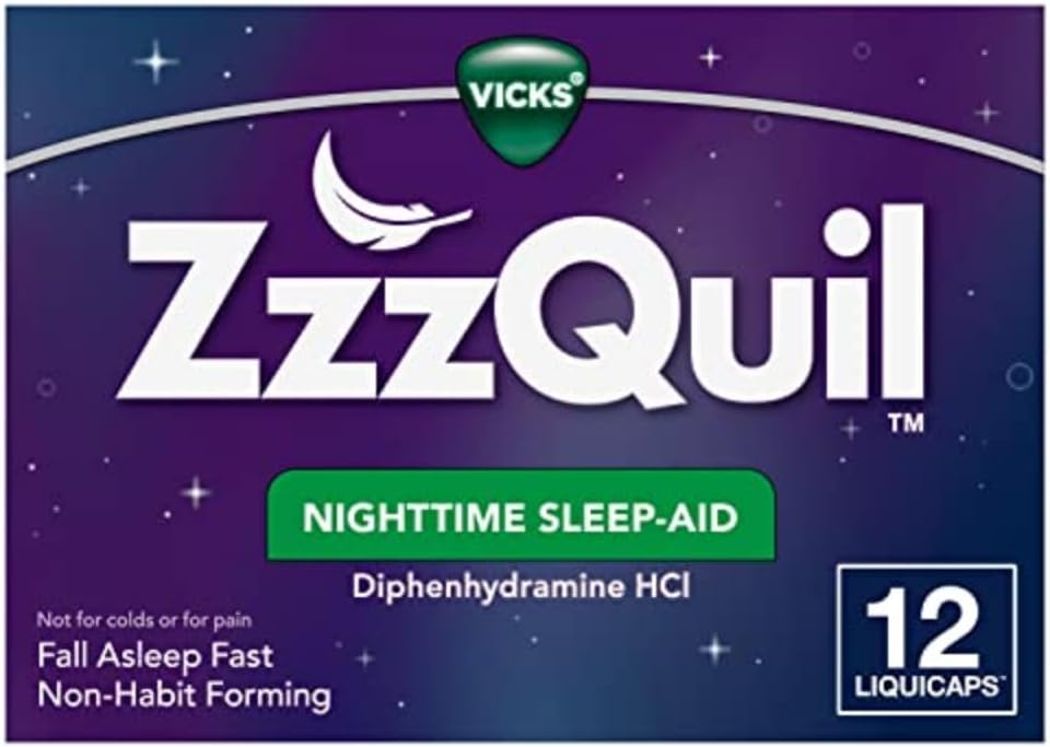 ZzzQuil、夜間睡眠の援助のLiquiCaps、25のmg Diphenhydramine HCl、No.1睡眠援助のブランド、非習慣の形成、落下睡眠の速い、12