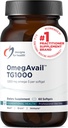 EPA/DHAの健康OmegAvail TG1000 - TG (Triglyceride)の魚油の補足のための設計-高度に濃縮された1000mg Omega-3 Per Softgel -自然なレモン味+魚介のAftertaste無し(60のSoftgels)