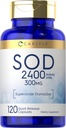 カルライルS.O.D.サプリメントカプセル | 300mg | 120カウント | 超オキシド・ディスミューターゼ | 非GMO・グルテンフリー