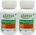 Hadjod Forte カプセル 500 mg. 60 Veg. カプセル | Hadjod (シッサス・クワラギス) エキスカプセル for Men and Female | Ayurvedic Herbal Supplement/Remedies | 10:1 Forte(60カプセル2本)