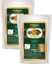 Veena の生物的 Atibala の葉の粉(Abutilon の徴候) Kangi の粉-インドのマロー- Atibala の粉-Thuthi の粉- Atibala のサーナ- 400g (パッキング 2)