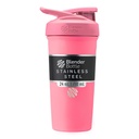 BlenderBottleのスポーツはワイヤー ウィスク、24-Ounce、ピンクが付いているステンレス鋼のシェーカーのびんを-運動選手のための蛋白質の揺れ及び水和し及び適性のenthusiasts、容易な混合は、飲み物を風邪、ロックできるふた保ちます