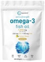 マイクロ成分エクストラ強度オメガ3魚油は、サービングあたり1,200mg、240Softgels | レモン風味 | ブルプレス | エッセンシャル脂肪酸 | EPA 220mg + DHA 150mg | 深海魚